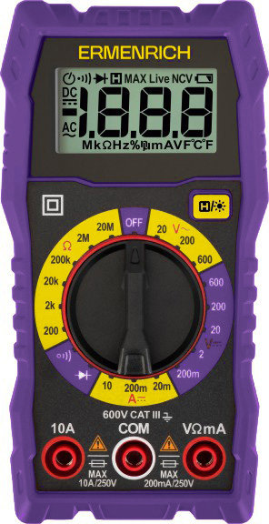 ERMENRICH Digitálny multimeter Zing TC07