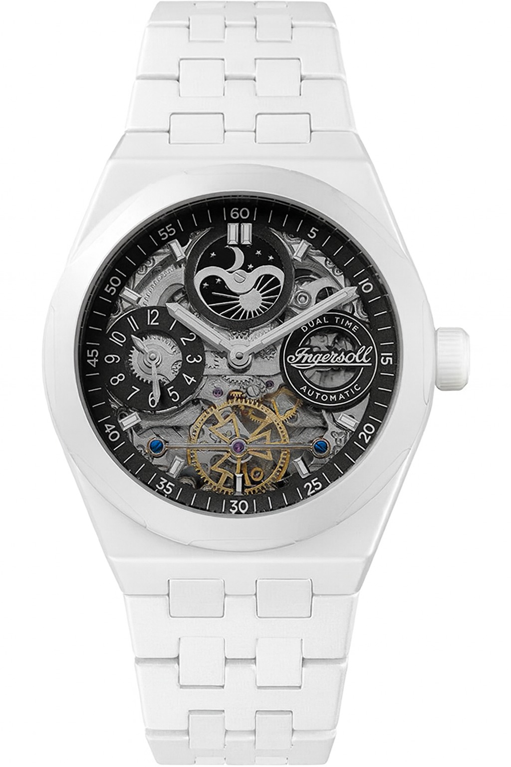 Ingersoll I15101 The Broadway Dual Time Ceramic Autom. 43 mm