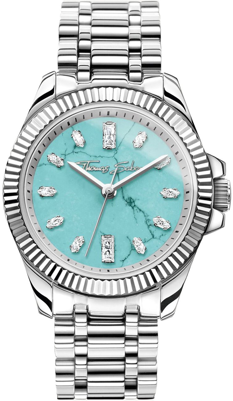 Thomas Sabo WA0435-201-209 Divine Jewellery Stone Silver-Colored 33 mm 5 ATM