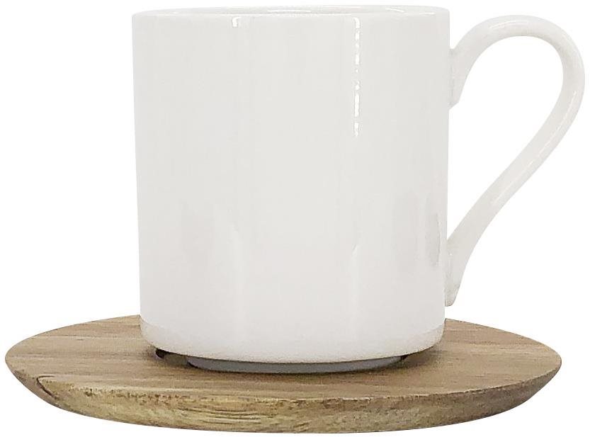 by inspire Hrnček Pipe, 350 ml s dreveným tanierikom