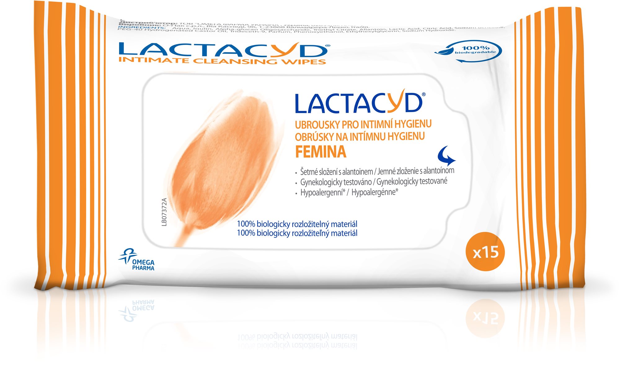 LACTACYD Wipes Femina 15 ks
