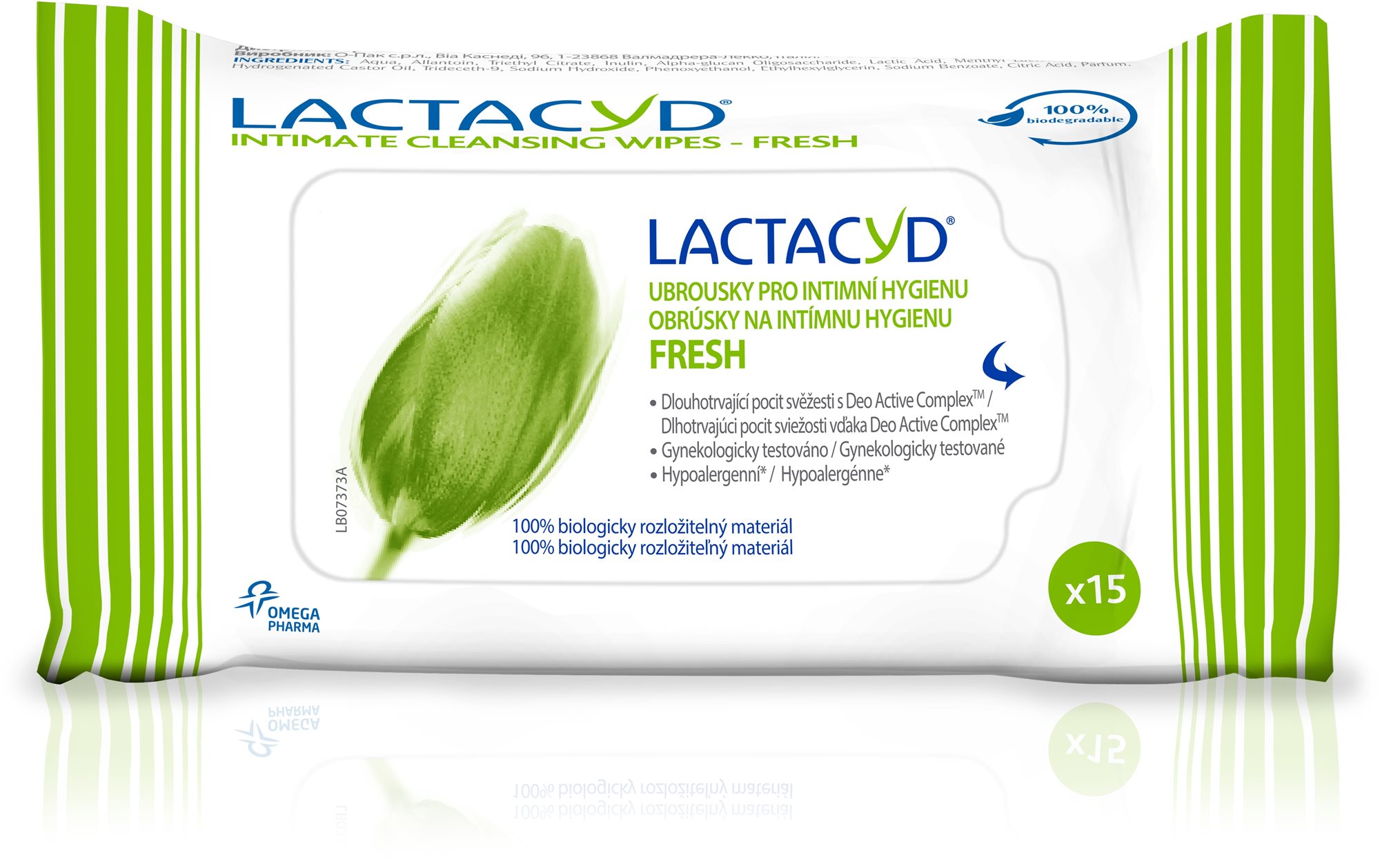 LACTACYD Wipes Daily 15 ks