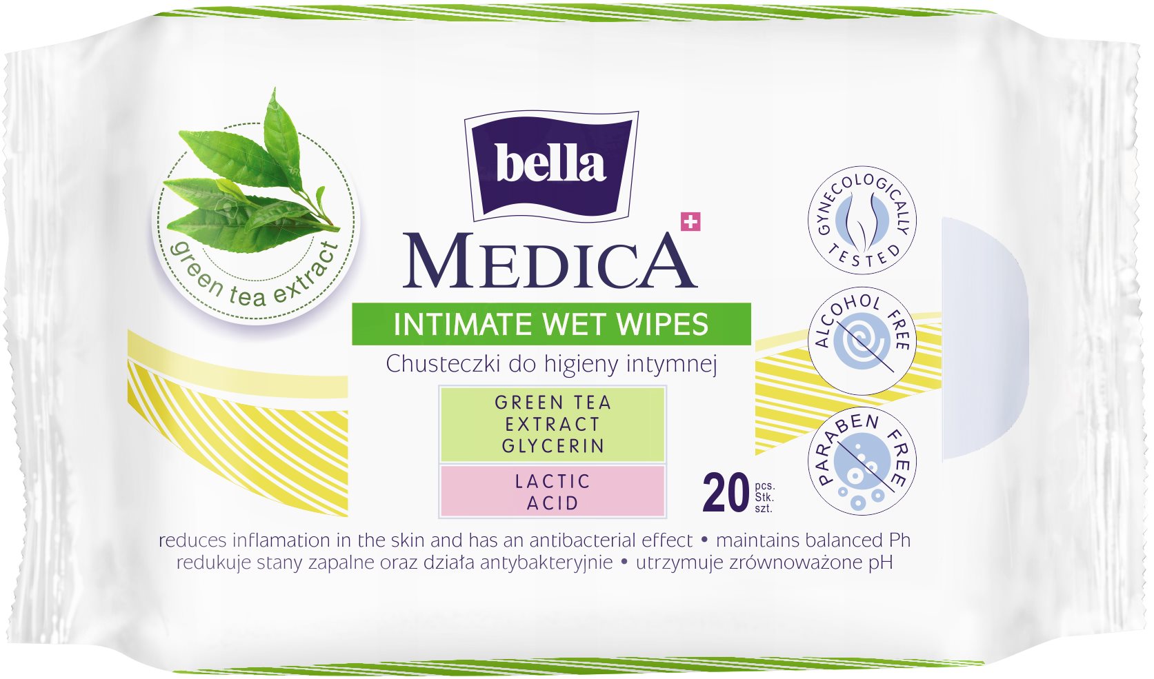 BELLA Intímne vlhčené obrúsky Medica 20 ks
