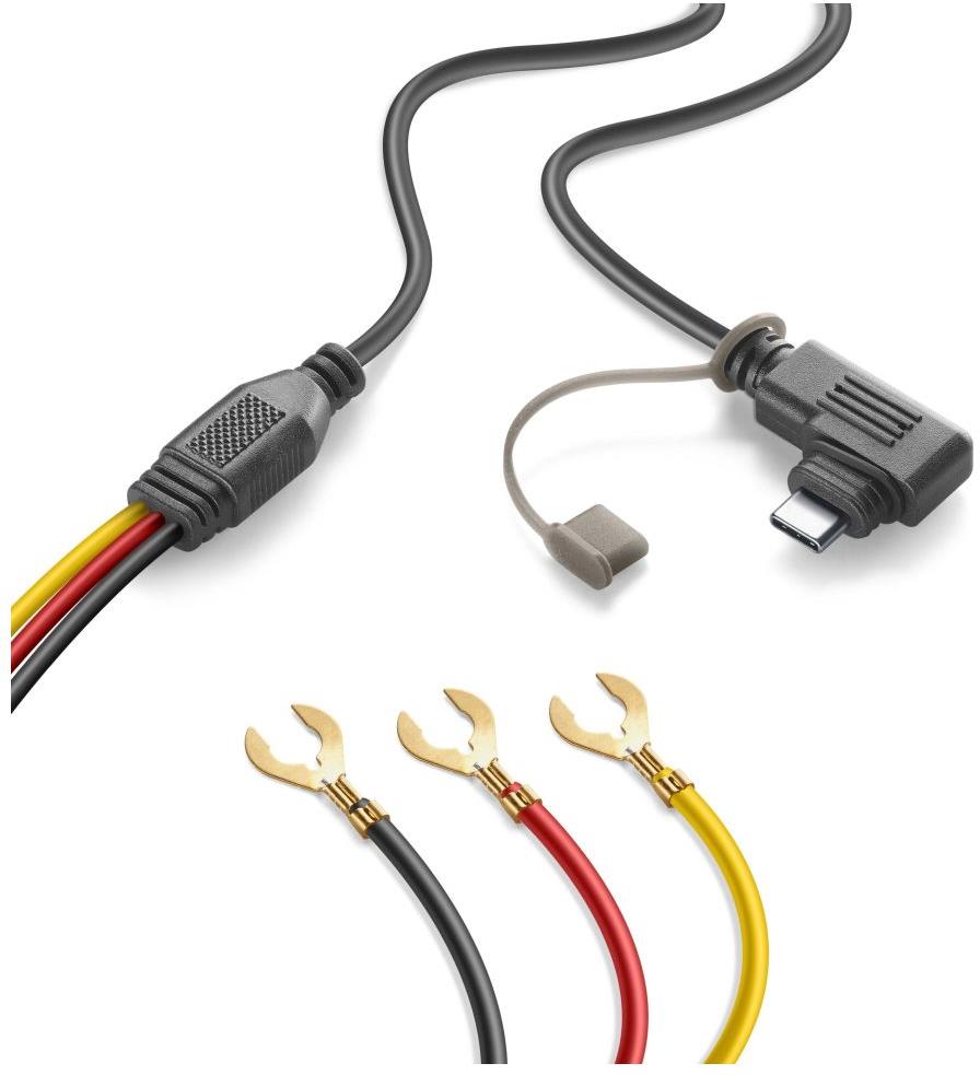 Interphone Ridesync, USB-C/batéria
