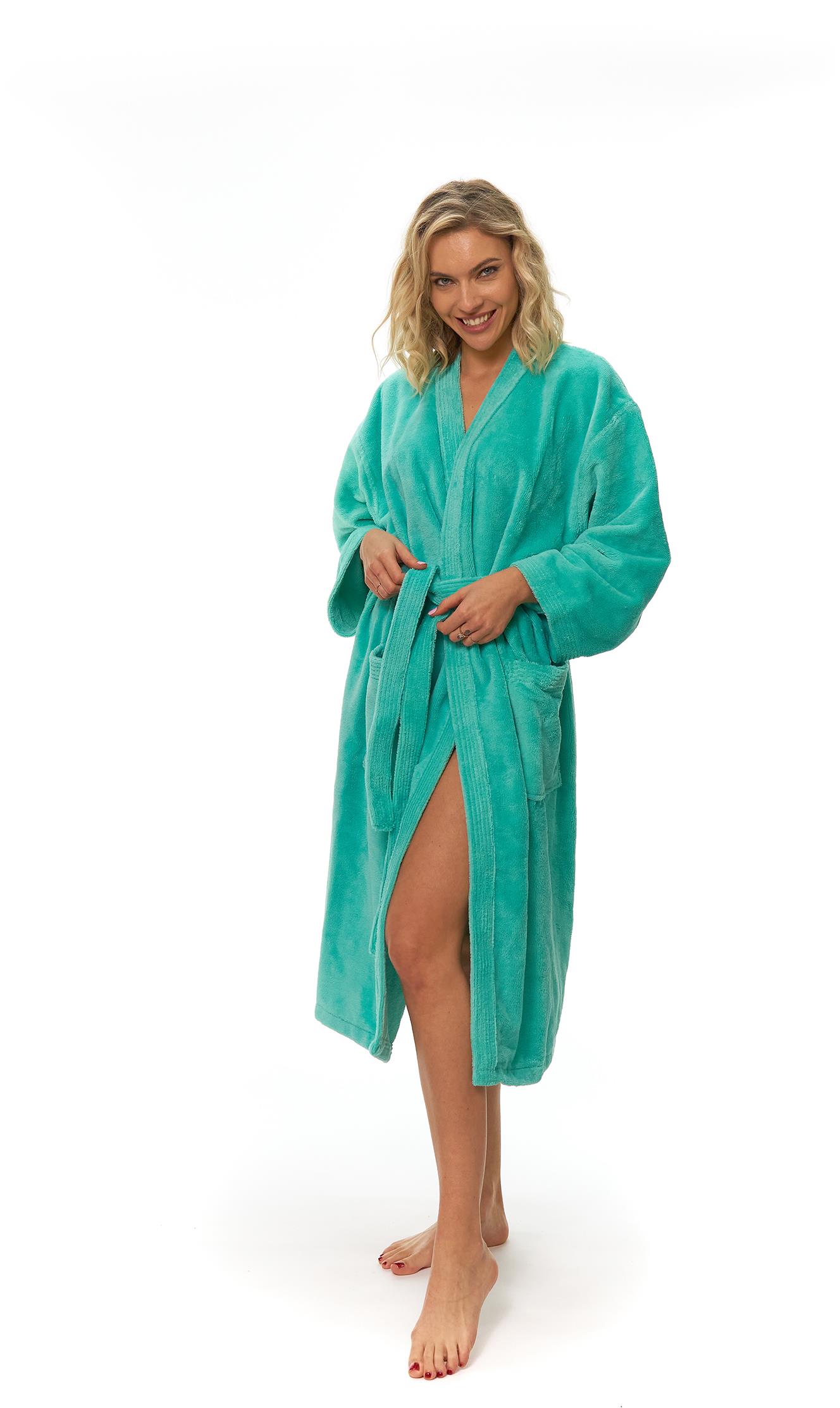 Interkontakt Dámský župan kimono Pool Blue XXL