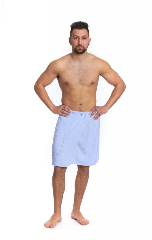 Interkontakt Pánsky saunový kilt Light Blue