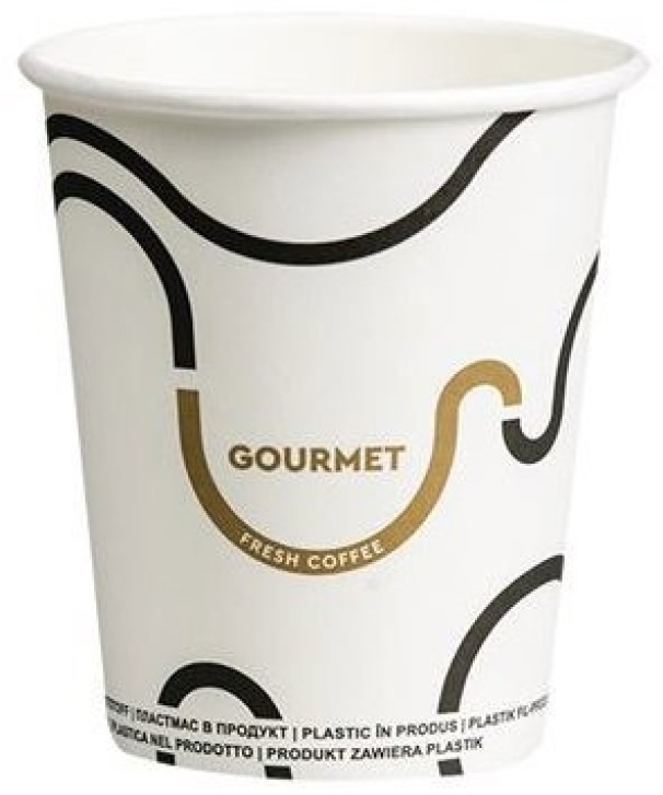 Intertan SA Tessera Téglik papierový Gourmet white 220 ml, 50 ks