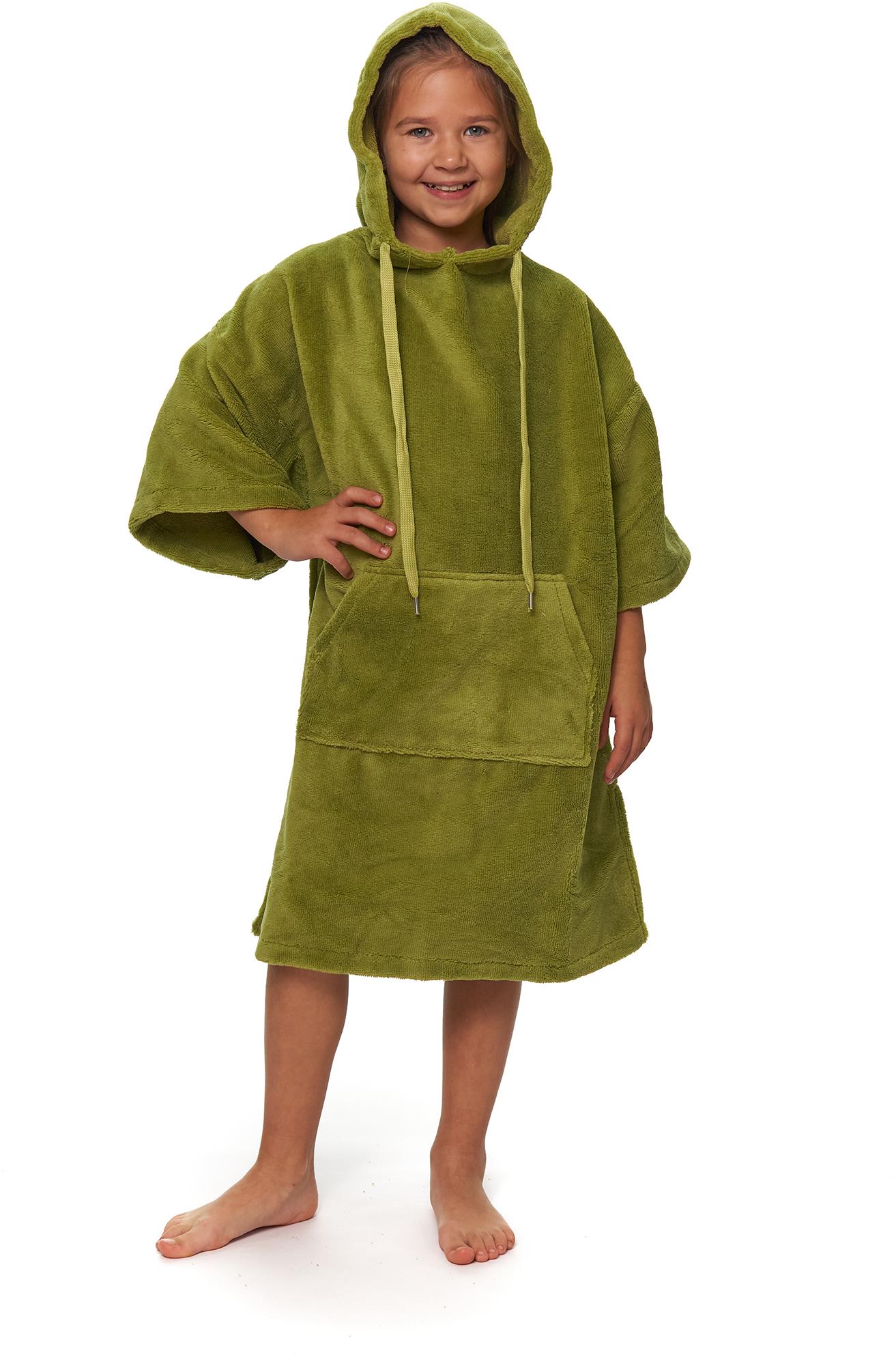 Interkontakt Detské surfové pončo, 60 × 80 cm, Olive Green