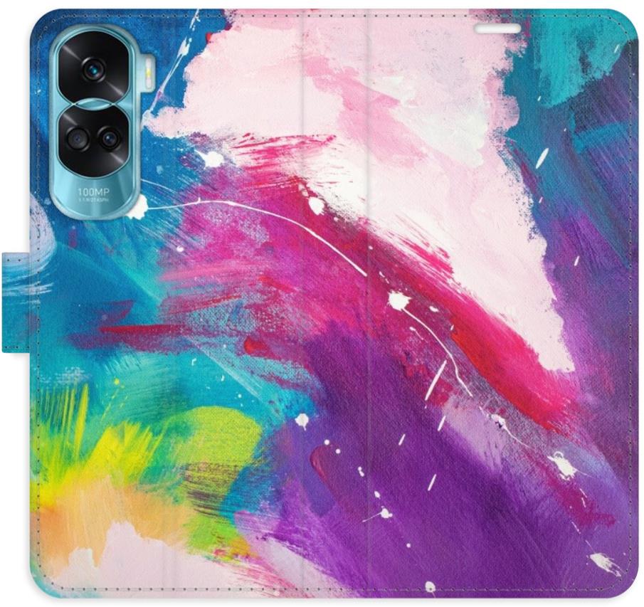 iSaprio Flip puzdro Abstract Paint 05 na Honor 90 Lite 5G
