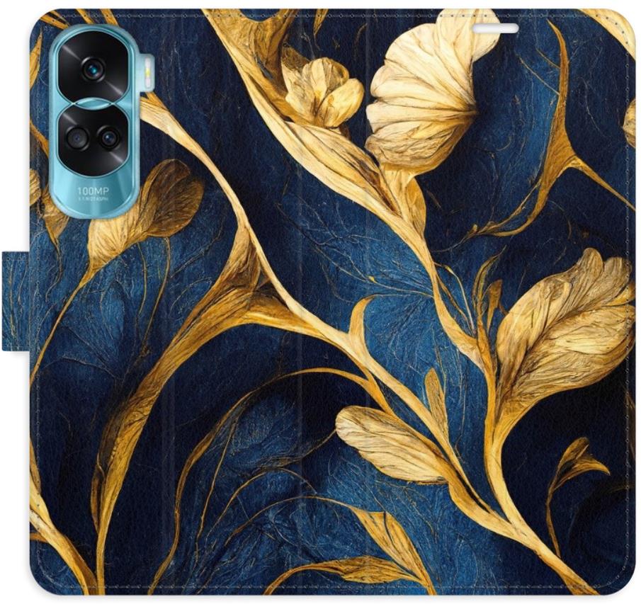 iSaprio Flip puzdro GoldBlue na Honor 90 Lite 5G