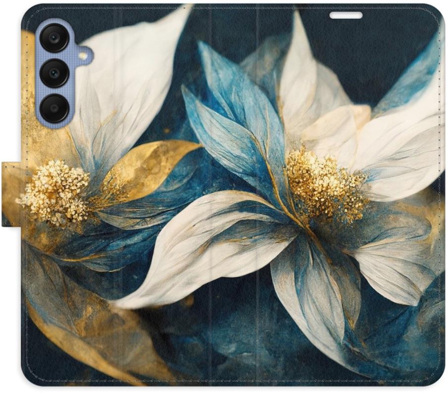 iSaprio Flip puzdro Gold Flowers na Samsung Galaxy A25 5G