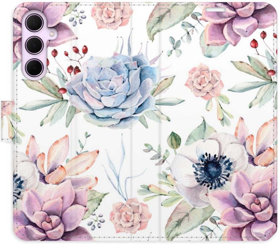 iSaprio Flip puzdro Succulents Pattern na Samsung Galaxy A55 5G