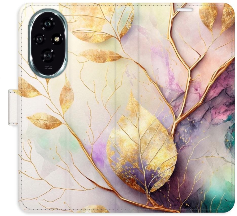 iSaprio Flip puzdro Gold Leaves 02 pre Honor 200