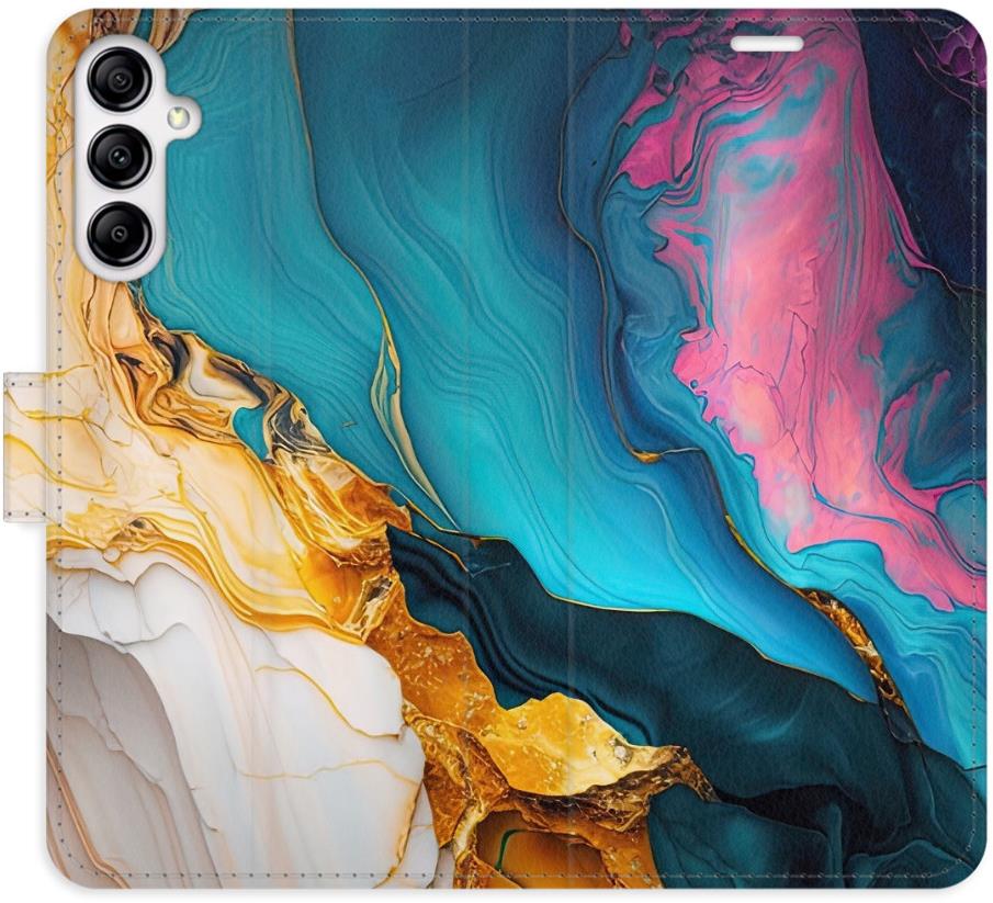 iSaprio Flip puzdro Colourful Marble pre Samsung Galaxy A14 / A14 5G