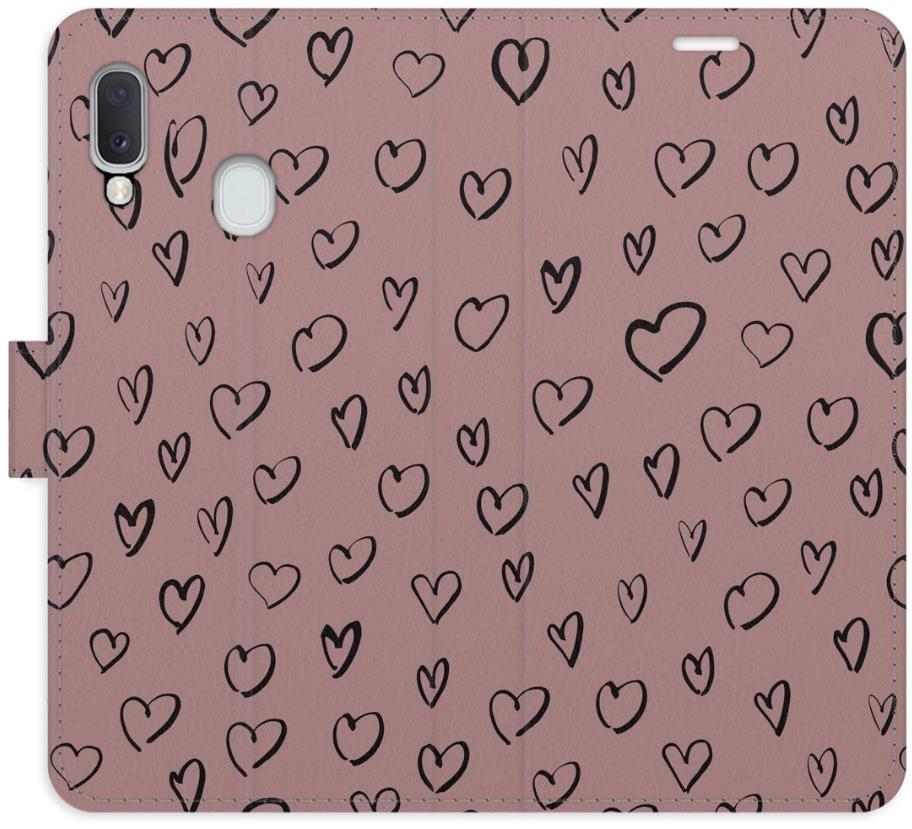 iSaprio Flip puzdro Heart Dark 02 pre Samsung Galaxy A20e