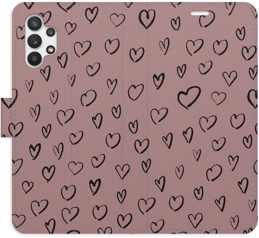 iSaprio Flip puzdro Heart Dark 02 pre Samsung Galaxy A32