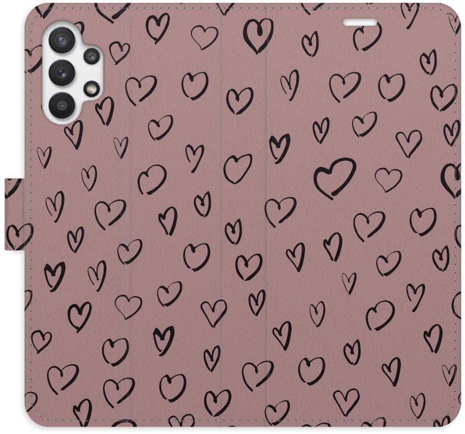 iSaprio Flip puzdro Heart Dark 02 pre Samsung Galaxy A32 5G