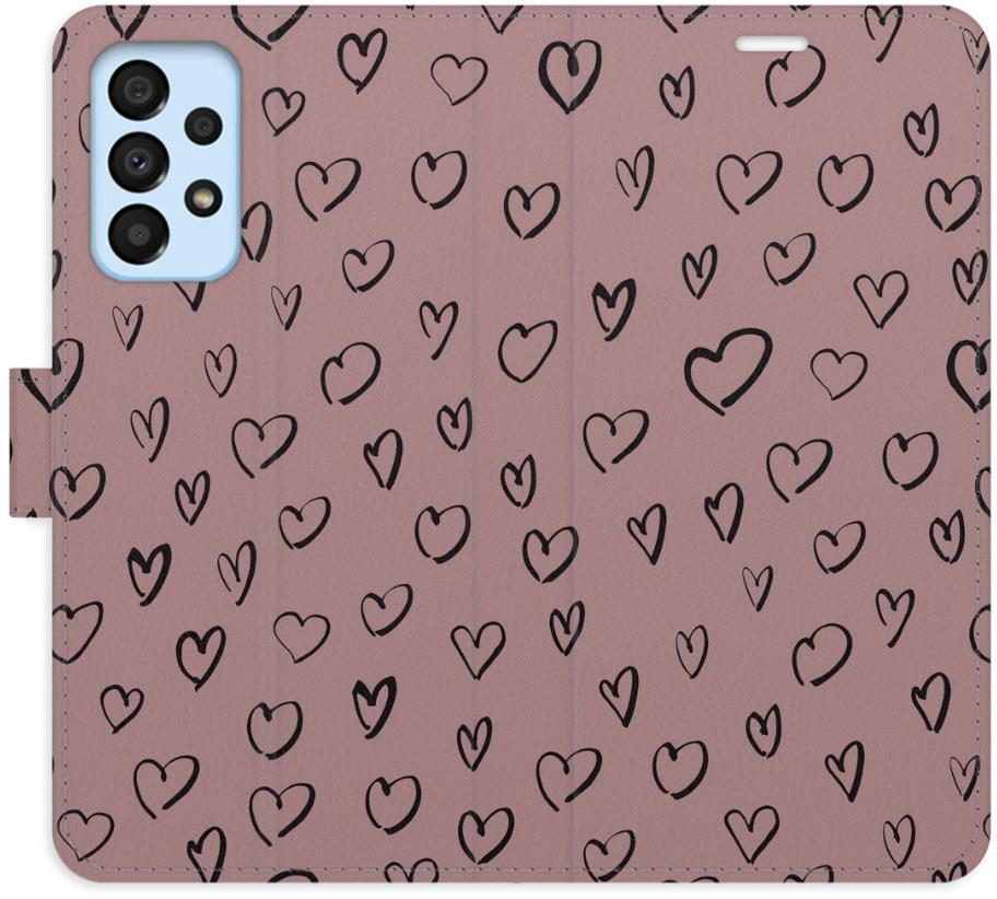 iSaprio Flip puzdro Heart Dark 02 pre Samsung Galaxy A33 5G