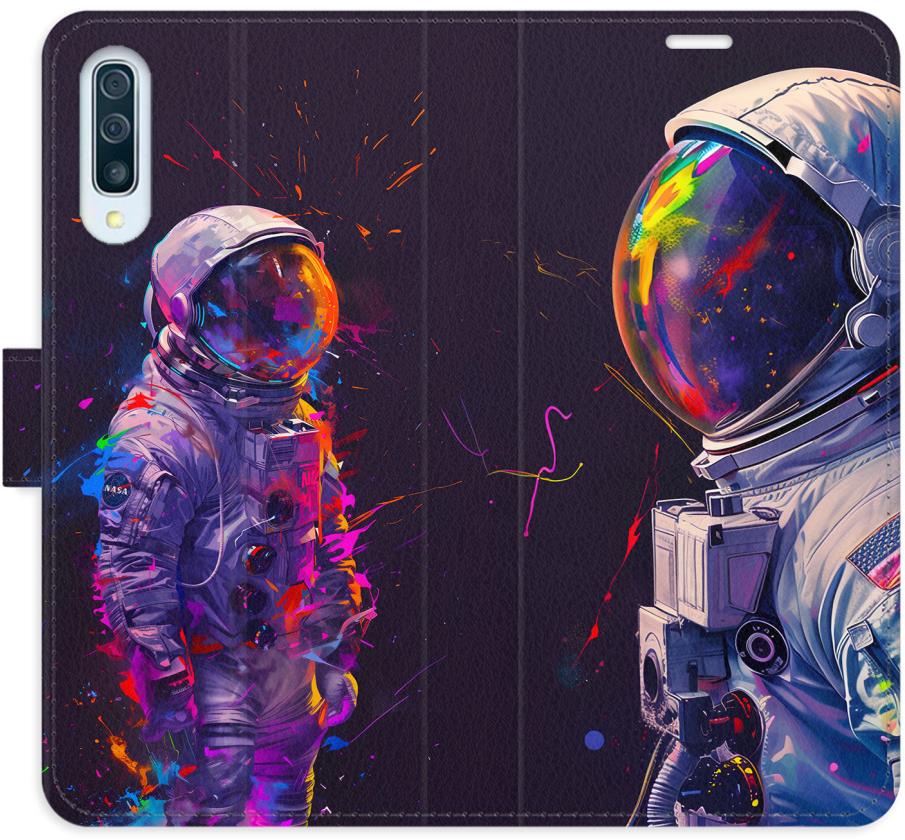 iSaprio Flip puzdro Neon Astronaut 02 pre Samsung Galaxy A50