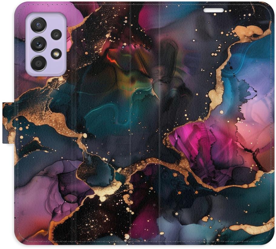 iSaprio Flip puzdro Dark Marble pre Samsung Galaxy A52/A52 5G/A52s