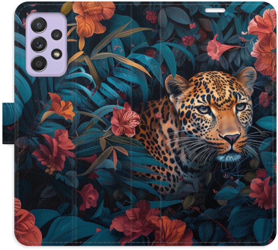 iSaprio Flip puzdro Flower Jaguar 02 pre Samsung Galaxy A52/A52 5G/A52s