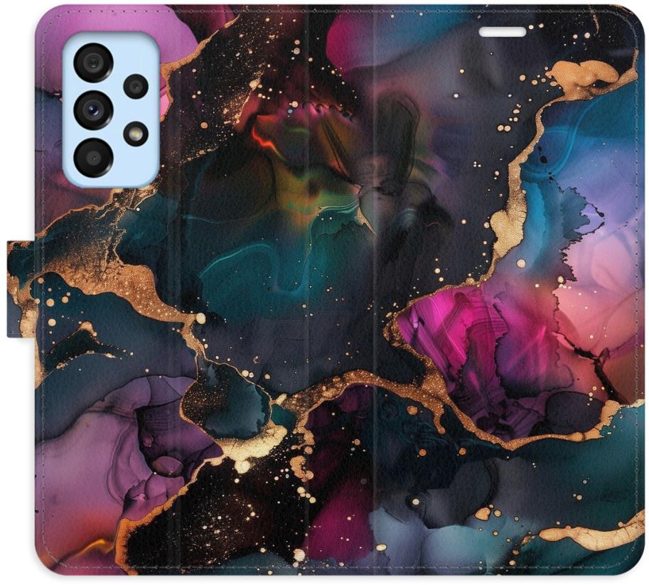 iSaprio Flip puzdro Dark Marble pre Samsung Galaxy A53 5G