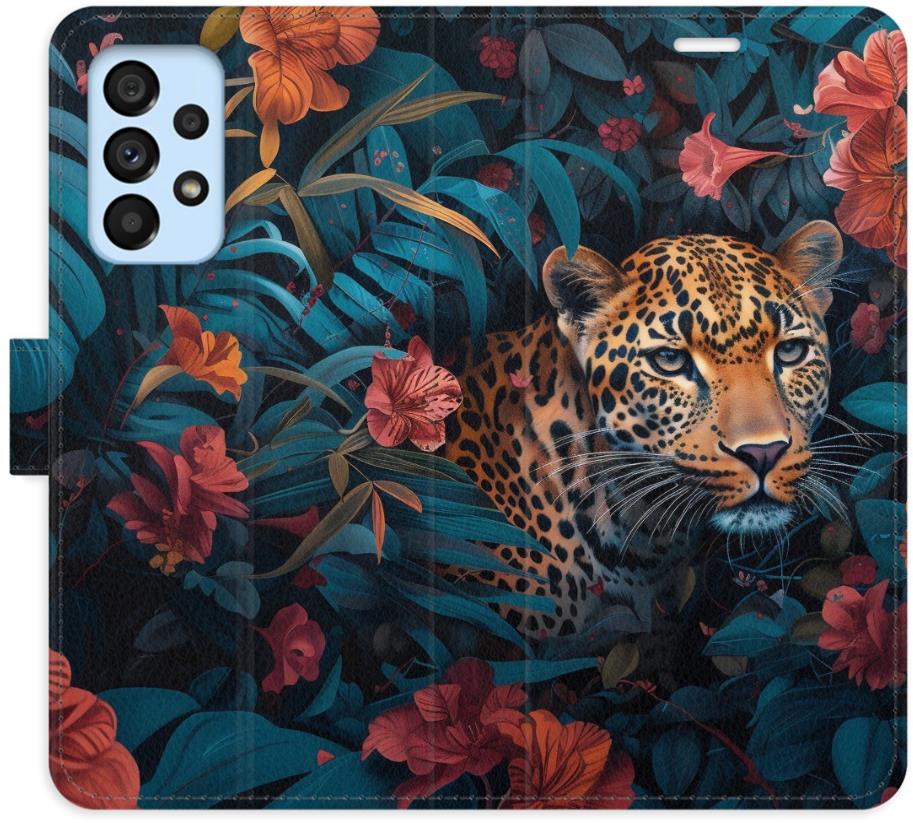 iSaprio Flip puzdro Flower Jaguar 02 pre Samsung Galaxy A53 5G