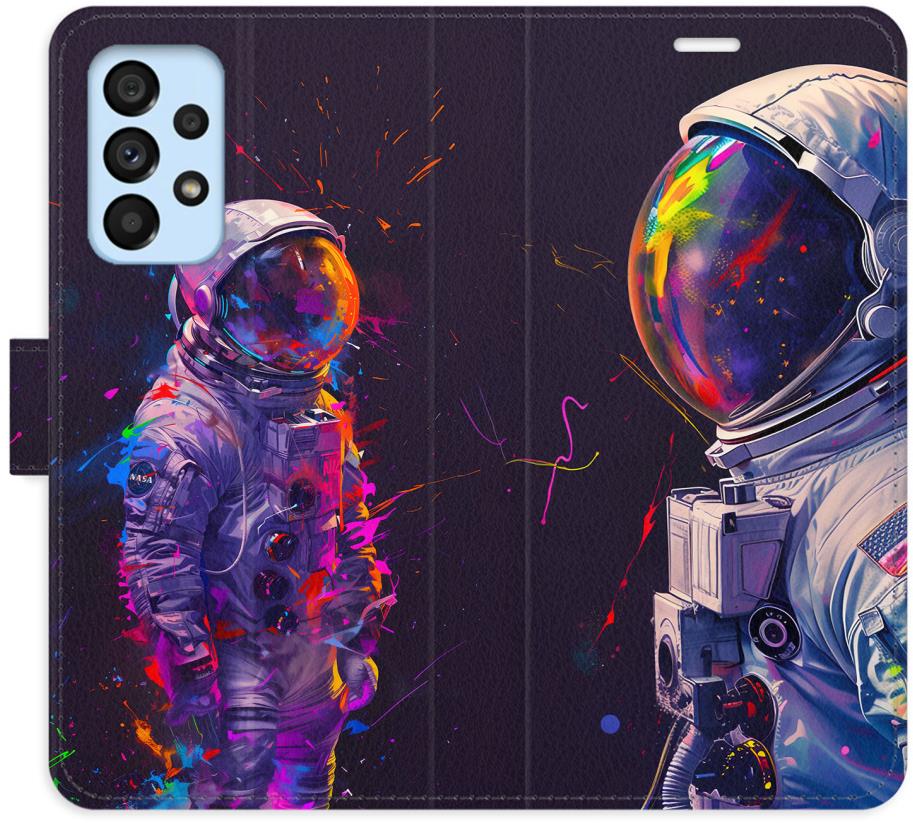 iSaprio Flip puzdro Neon Astronaut 02 pre Samsung Galaxy A53 5G
