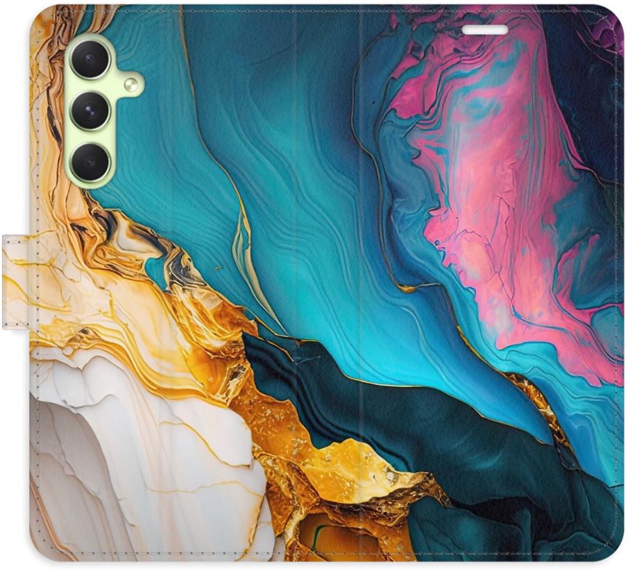 iSaprio Flip puzdro Colourful Marble pre Samsung Galaxy A54 5G