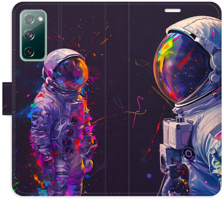 iSaprio Flip puzdro Neon Astronaut 02 pre Samsung Galaxy S20 FE