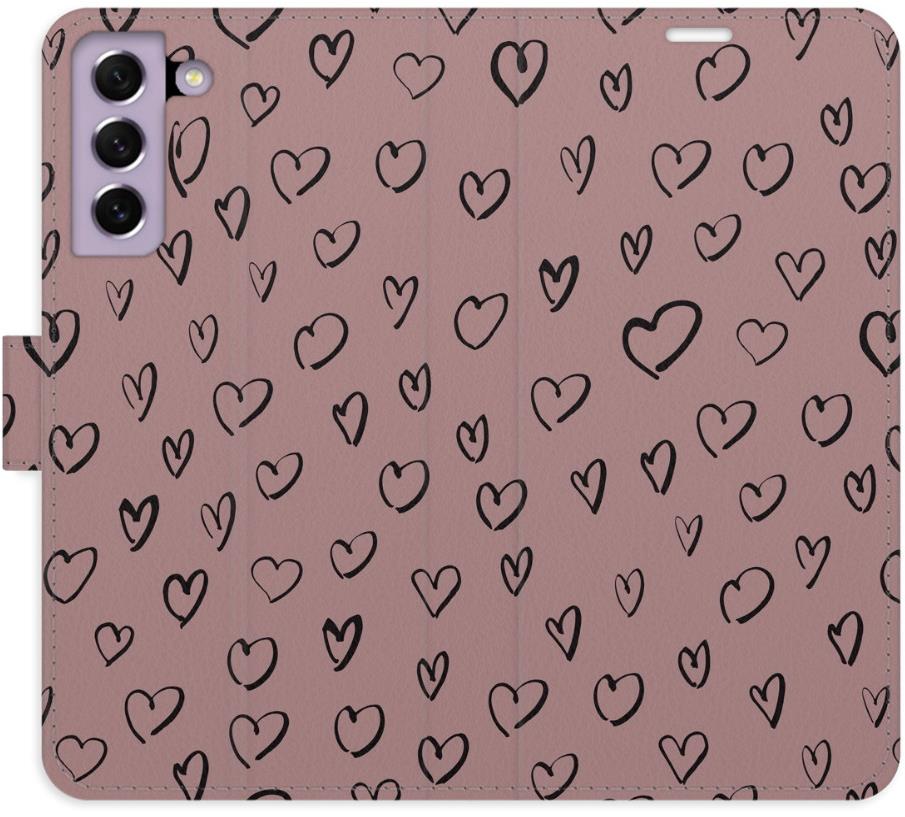 iSaprio Flip puzdro Heart Dark 02 pre Samsung Galaxy S21 FE 5G