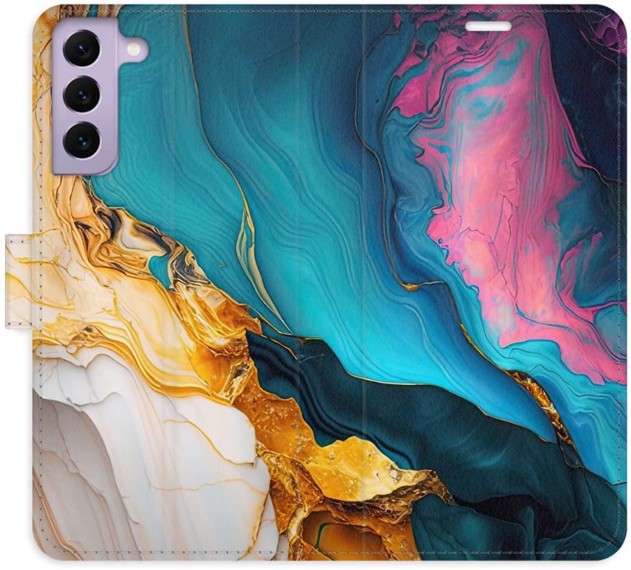 iSaprio Flip puzdro Colourful Marble pre Samsung Galaxy S22 5G