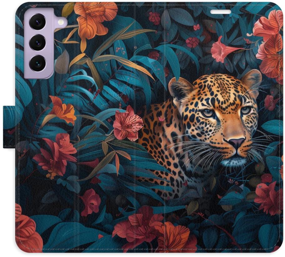 iSaprio Flip puzdro Flower Jaguar 02 pre Samsung Galaxy S22 5G