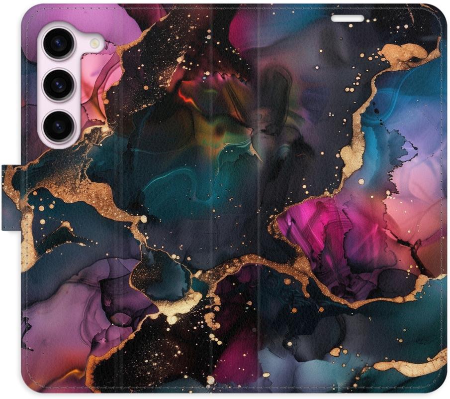 iSaprio Flip puzdro Dark Marble pre Samsung Galaxy S23 5G