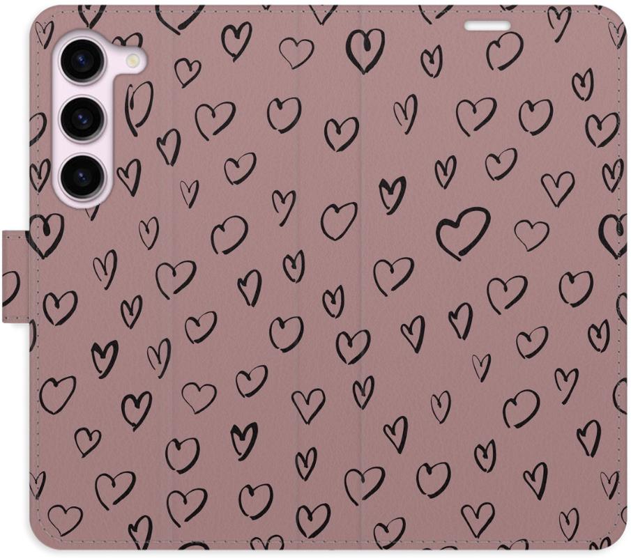 iSaprio Flip puzdro Heart Dark 02 pre Samsung Galaxy S23 5G