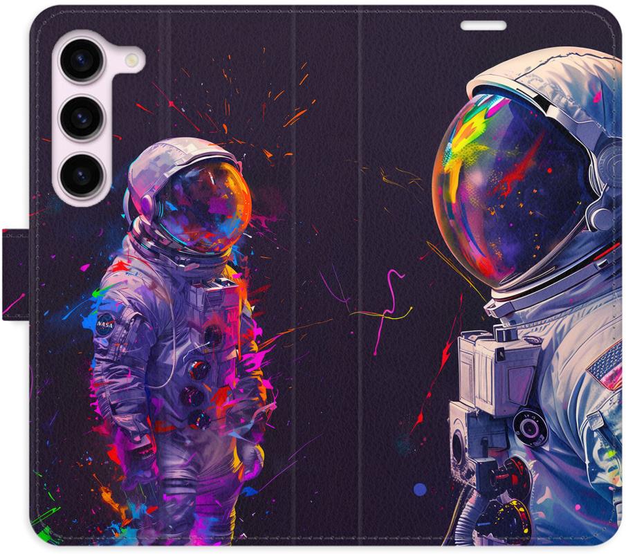 iSaprio Flip puzdro Neon Astronaut 02 pre Samsung Galaxy S23 5G
