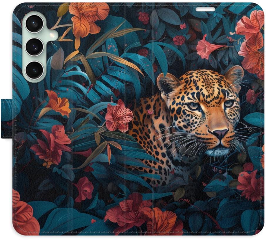 iSaprio Flip puzdro Flower Jaguar 02 pre Samsung Galaxy S23 FE