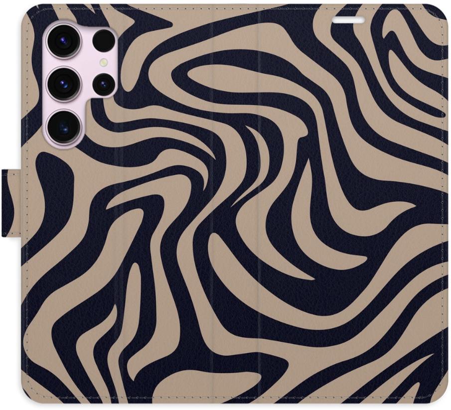 iSaprio Flip puzdro Zebra Black 02 pre Samsung Galaxy S23 Ultra