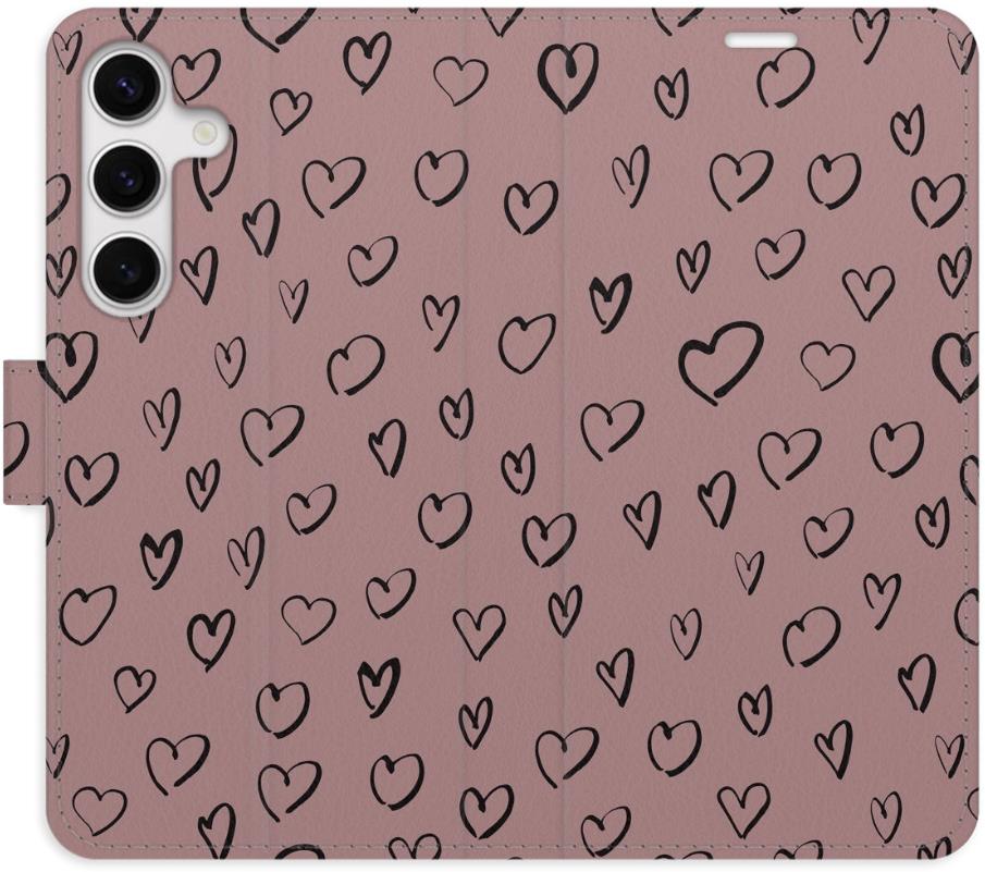 iSaprio Flip puzdro Heart Dark 02 pre Samsung Galaxy S24