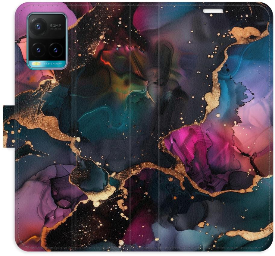 iSaprio Flip puzdro Dark Marble pre Vivo Y21 / Y21s / Y33s