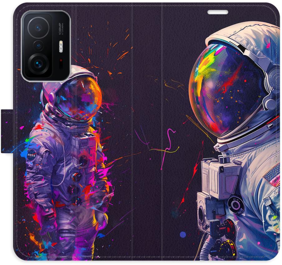 iSaprio Flip puzdro Neon Astronaut 02 pre Xiaomi 11T/11T Pro