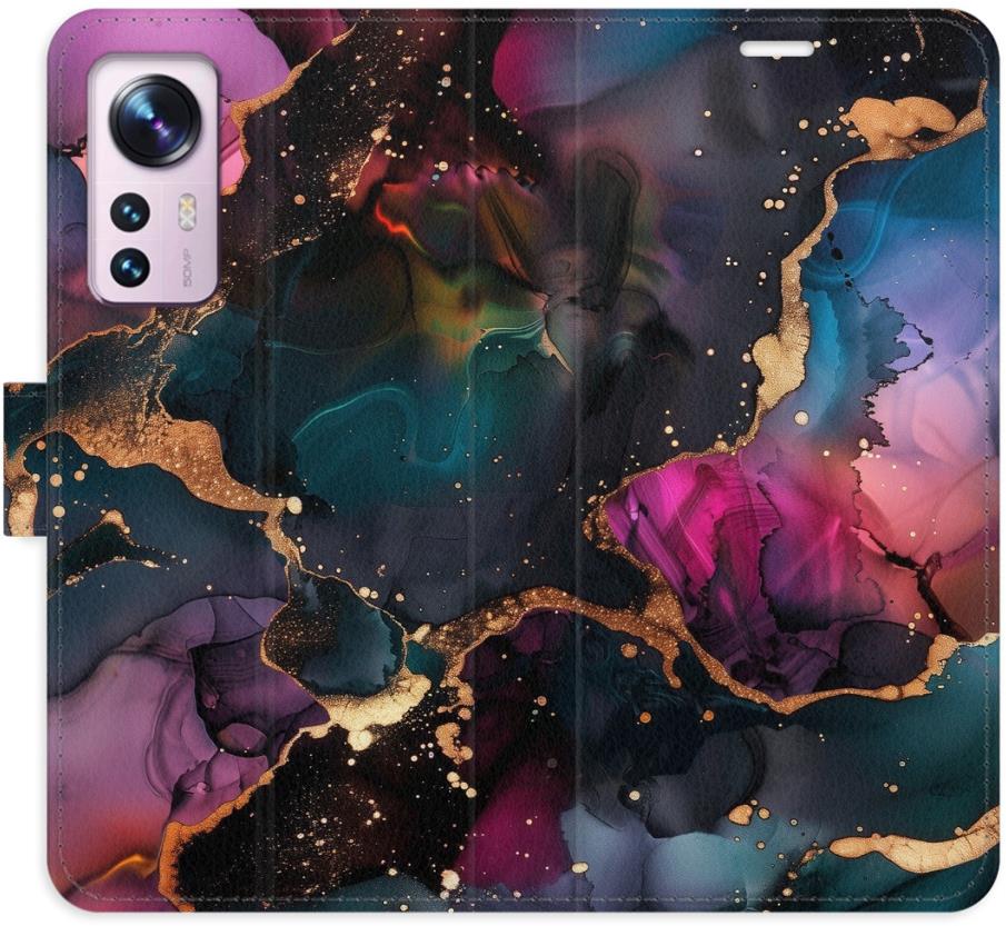 iSaprio Flip puzdro Dark Marble pre Xiaomi 12 / 12X