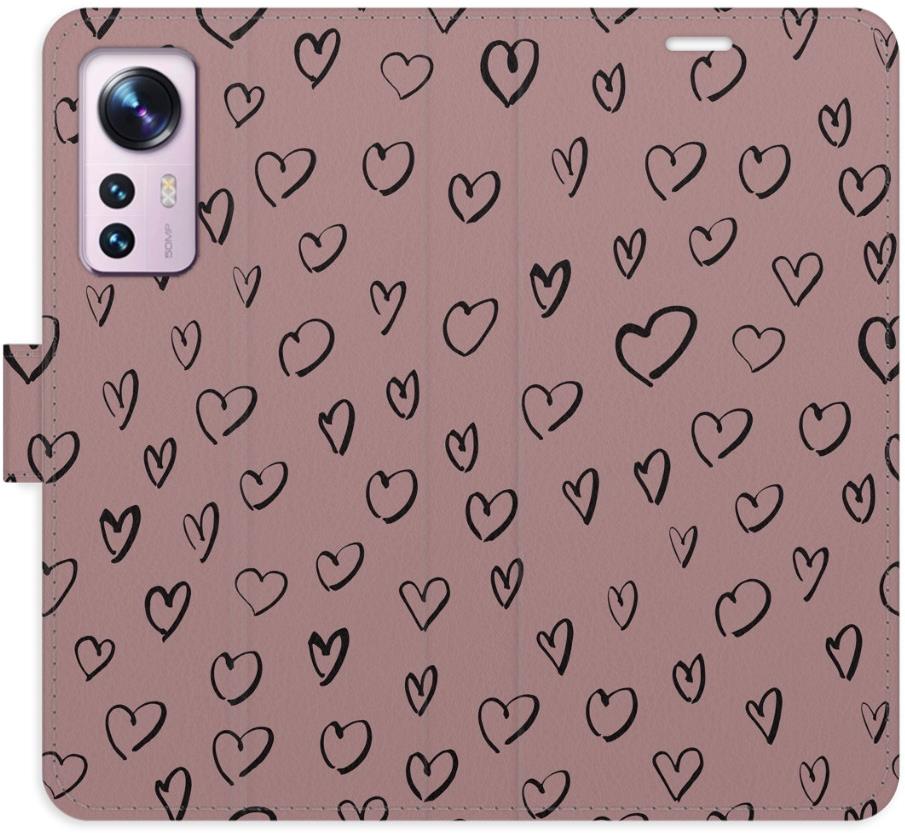 iSaprio Flip puzdro Heart Dark 02 pre Xiaomi 12 / 12X
