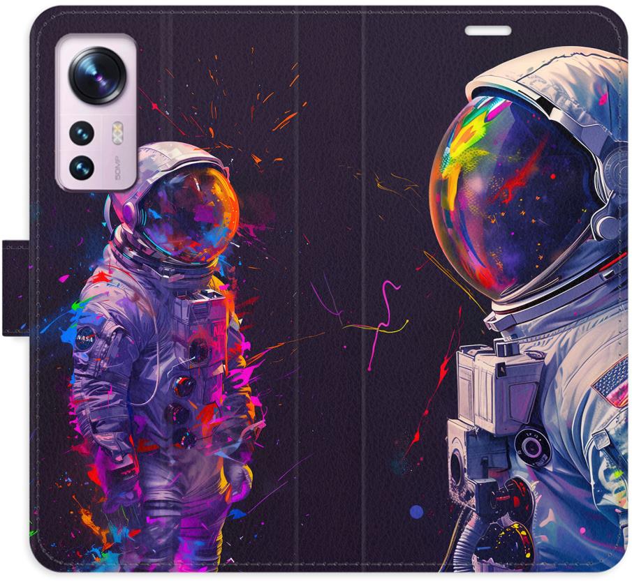 iSaprio Flip puzdro Neon Astronaut 02 pre Xiaomi 12 / 12X