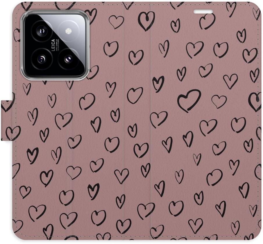 iSaprio Flip puzdro Heart Dark 02 pre Xiaomi 14