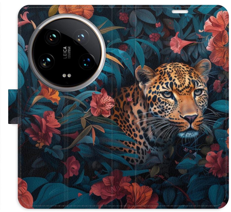 iSaprio Flip puzdro Flower Jaguar 02 pre Xiaomi 14 Ultra