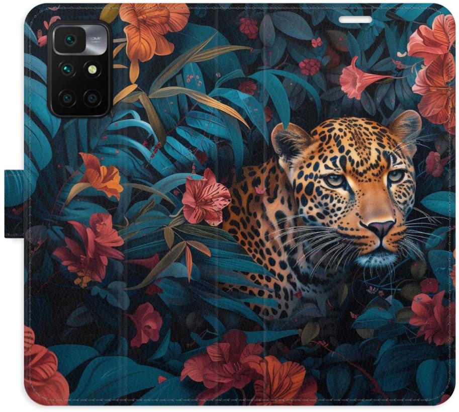 iSaprio Flip puzdro Flower Jaguar 02 pre Xiaomi Redmi 10