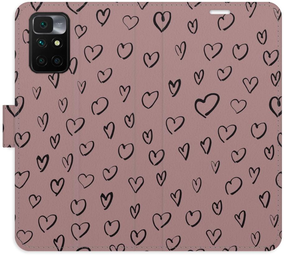 iSaprio Flip puzdro Heart Dark 02 pre Xiaomi Redmi 10