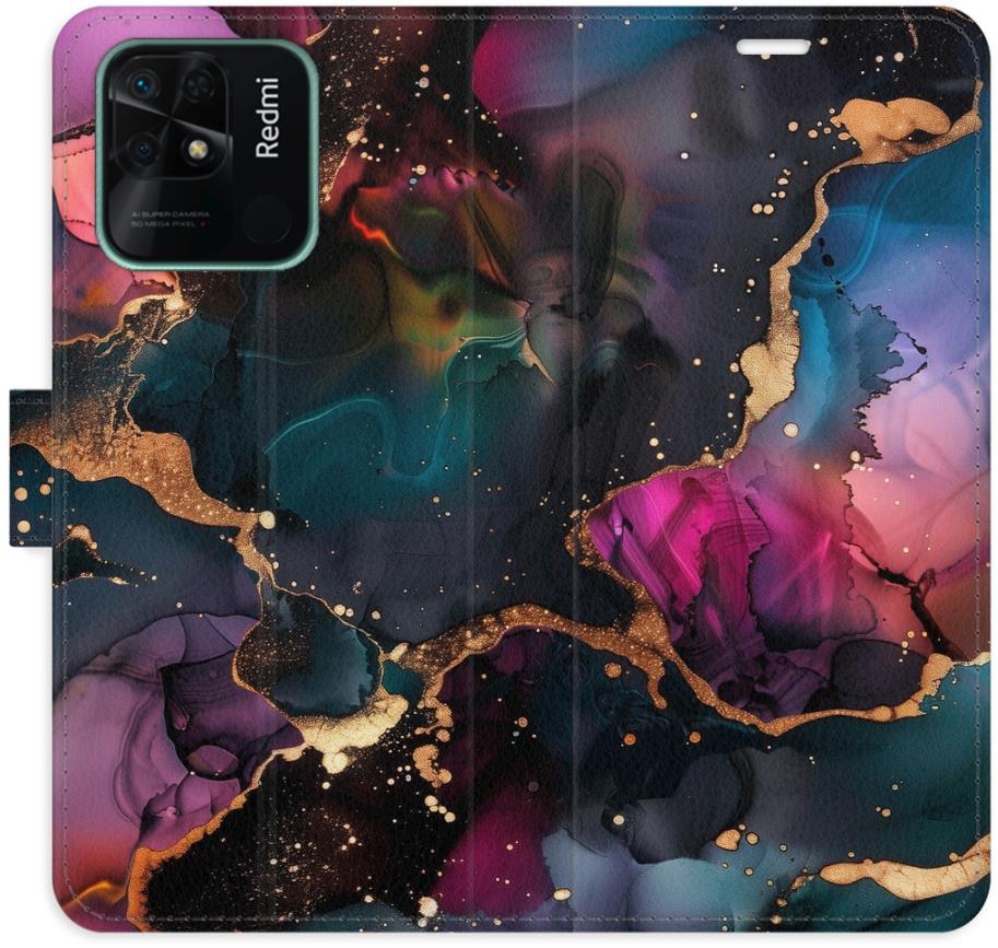 iSaprio Flip puzdro Dark Marble pre Xiaomi Redmi 10C