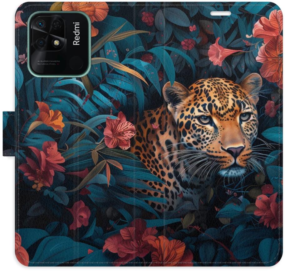 iSaprio Flip puzdro Flower Jaguar 02 na Xiaomi Redmi 10C
